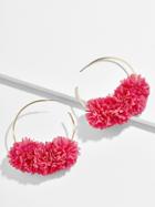 BaubleBar Sanchia Hoop Earrings-Pink