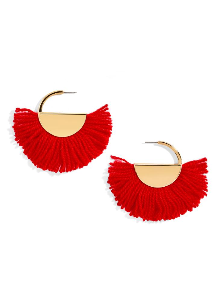 BaubleBar Bonita Drop Earrings-Red