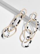 BaubleBar Juliza Resin Linked Hoop Earrings