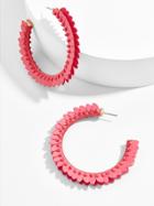 BaubleBar Fiona Hoop Earrings-Pink