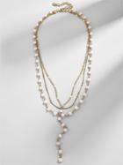 BaubleBar Odelia Layered Y-Chain Necklace