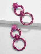 BaubleBar Camielle Hoop Earrings-Purple