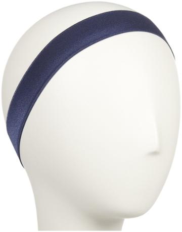 Jane Tran Inch Wide Shiny Elastic Headband - Navy