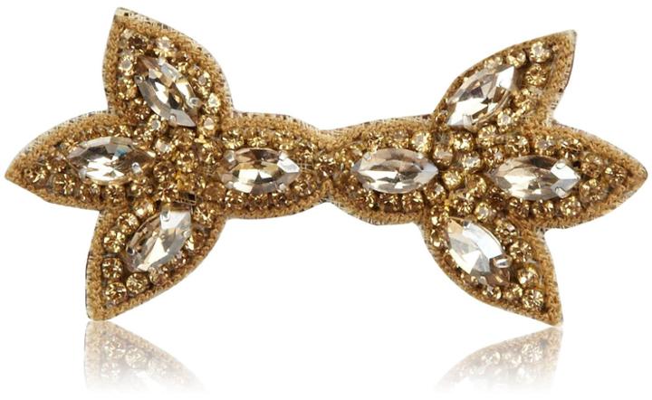 Deepa Gurnani Blended Leaf Hair Clip - Gold