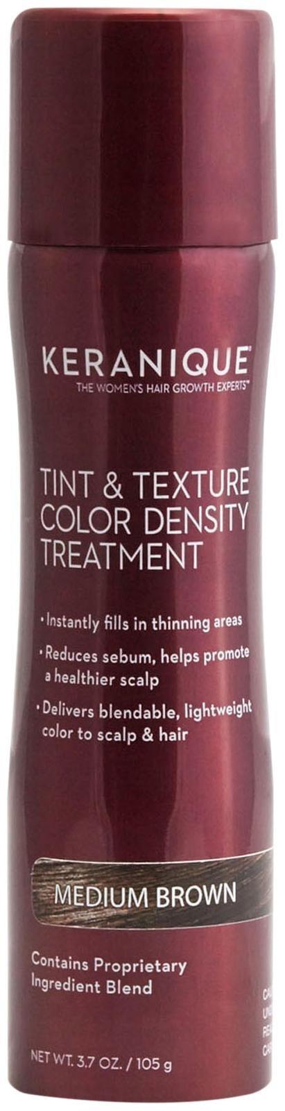 Keranique Tint & Texture Treatment Spray - Medium Brown - 3.7 Oz