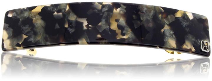 Alexandre De Paris Basic Barrette - Velvet Gray
