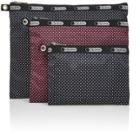 Lesportsac 3 Piece Travel Set - Jet Set Pin Dot Multi