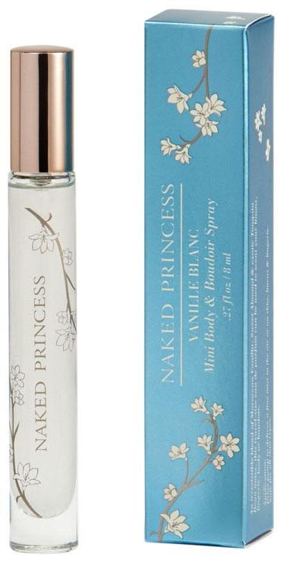 Naked Princess Mini Body & Boudoir Spray - Vanille Blanc - 0.27 Oz