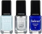 Londontown Lakur Treatment Infused Nail Color - Royal Baby Blue, Dishy Splendor & Beau Of The City