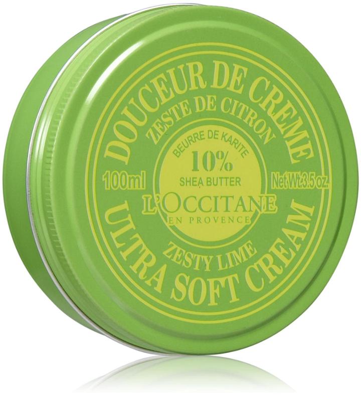 L'occitane Shea Butter Ultra Soft Cream - Zesty Lime - 3.5 Oz