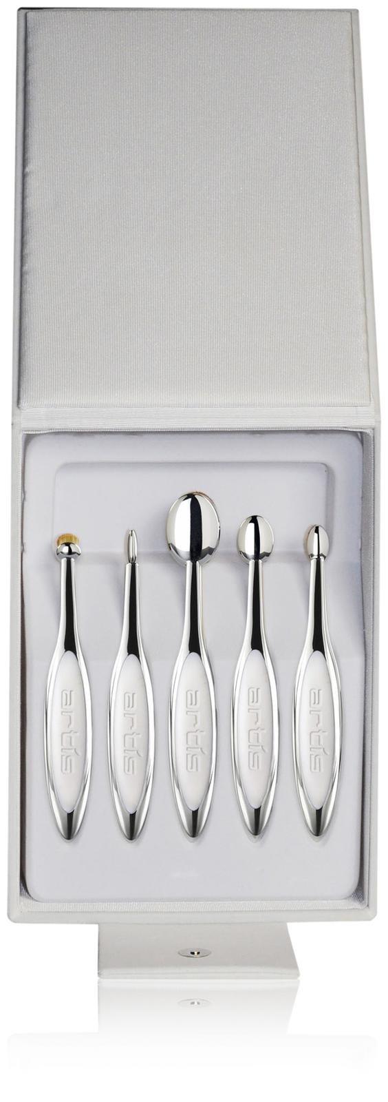 Artis Elite Mirror White Velvet Brush Set - 5 Ct