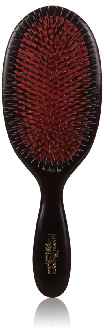 Mason Pearson Popular Mixture Bristle/nylon Hair Brush, Ruby