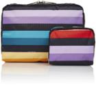 Lesportsac Xl Rectangular And Square Cosmetic Combo - Wide Ruled