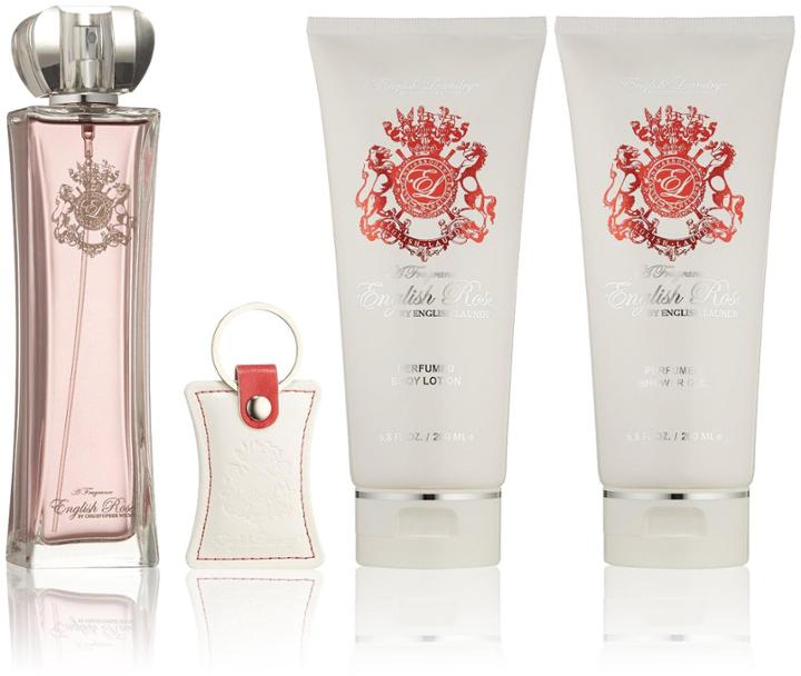 English Laundry Eau De Parfum Gift Set - English Rose - 4 Ct