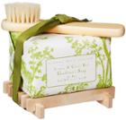 Gianna Rose Atelier Gardeners Soap On Wooden Tray - Lemon And Clove Bud