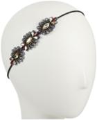 Deepa Gurnani Picture Exaggerated Eyelashes Side Patch - Gun/ruby