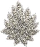 Deepa Gurnani Crystal Leaf Clip - Ivory