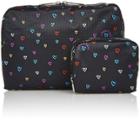Lesportsac Xl Rectangular And Square Cosmetic Combo - Love Drops