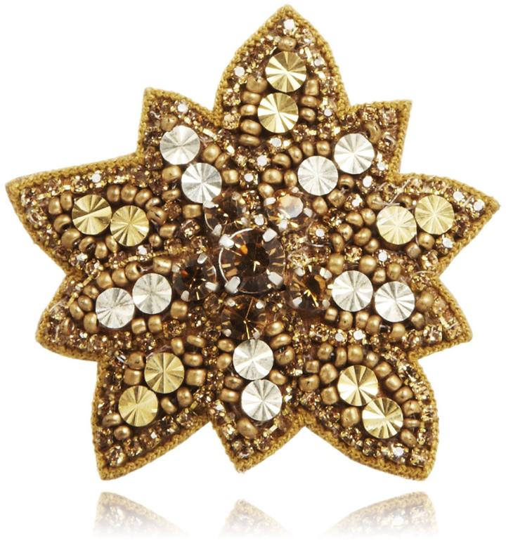 Deepa Gurnani Petal Star Burst Clip - Gold