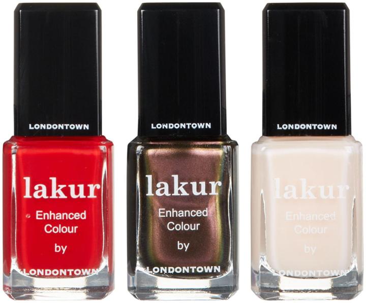 Londontown Lakur Treatment Infused Nail Color - Double The Deck, Londonium & Cheerio