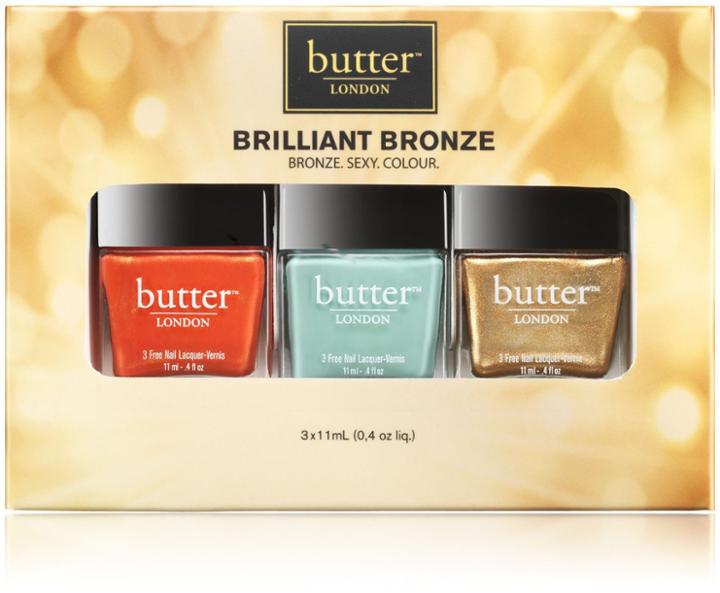 Butter London Brilliant Bronze Nail Lacquer Trio