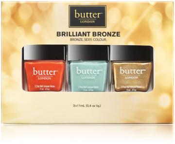 Butter London Brilliant Bronze Nail Lacquer Trio