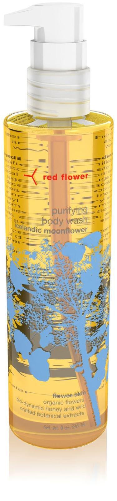 Red Flower Purifiying Body Wash - Icelandic Moonflower - 8 Oz