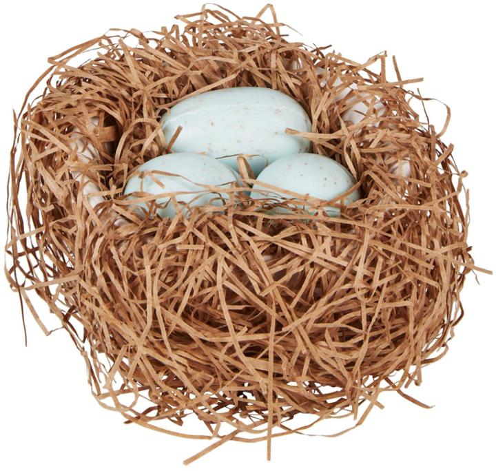 Gianna Rose Atelier Robin's Eggs Soaps In Porcelain Dish - Chamomile
