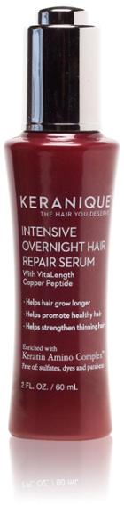 Keranique Intensive Overnight Hair Serum - 2 Oz
