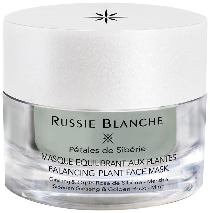 Russie Blanche Siberian Petals Balancing Mask With Plants