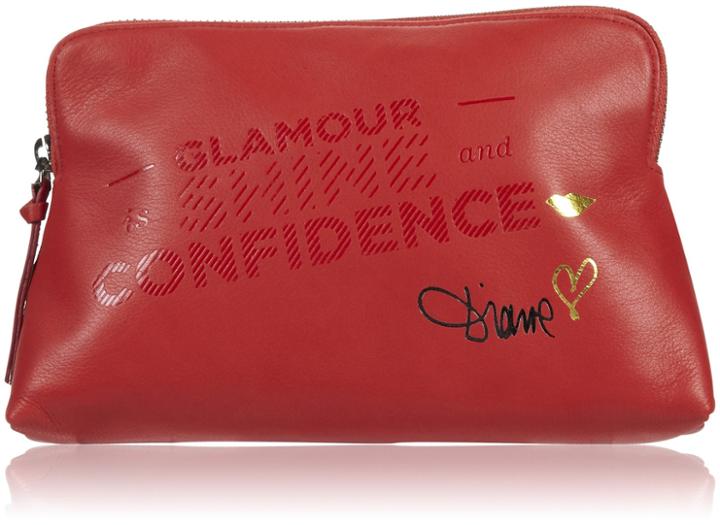 Diane Von Furstenberg Mantra Cosmetic Case - Red