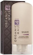 Organic Male Om4 Encore Shave: Soothing Herbal Shaving Emulsion - 5 Oz