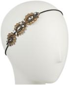 Deepa Gurnani Picture Exaggerated Eyelashes Side Patch - Gold/sapph