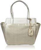 Diane Von Furstenberg On The Go Tote Metallic Canvas, Gold