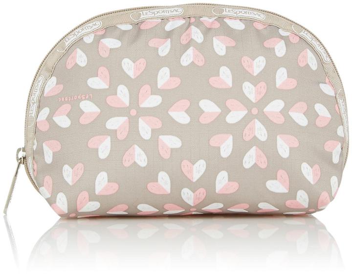 Lesportsac Medium Dome Cosmetic - Heart Burst Khaki