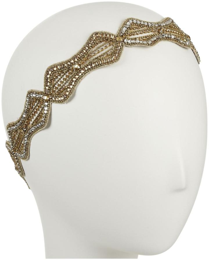 Deepa Gurnani Empires Palace At Night Headwrap - Gold