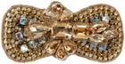 Deepa Gurnani Bow Tie & Crystal Lobster Pony - Gold