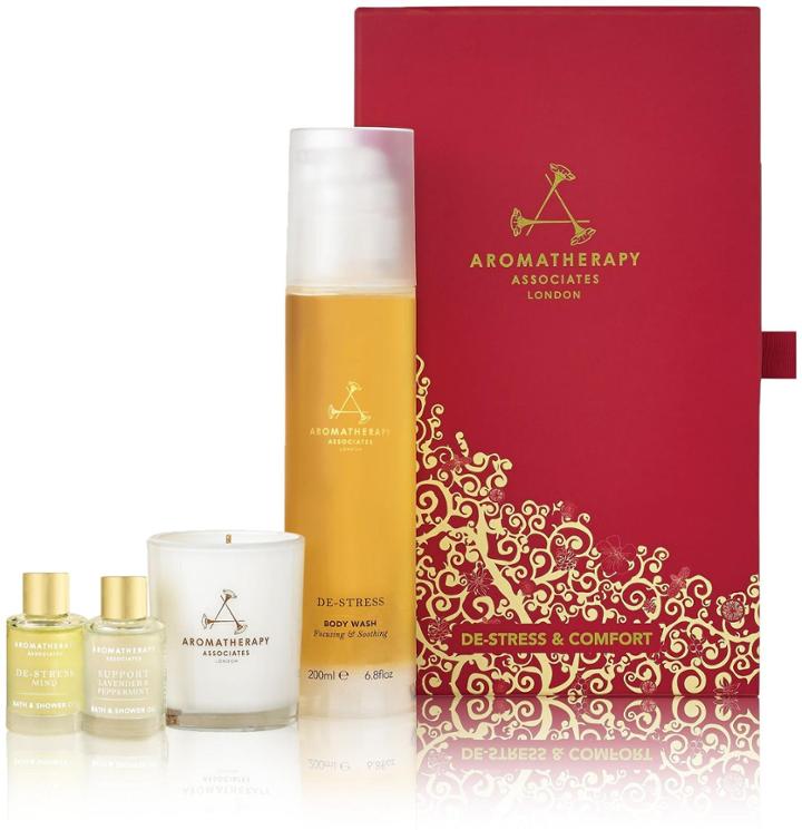 Aromatherapy Associates Holiday Set De-stress & Comfort Body Care Set - 4