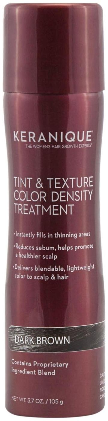 Keranique Tint & Texture Treatment Spray - Dark Brown - 3.7 Oz