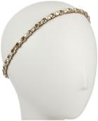 Deepa Gurnani Simple Moghal Jewels Headwrap - Gold