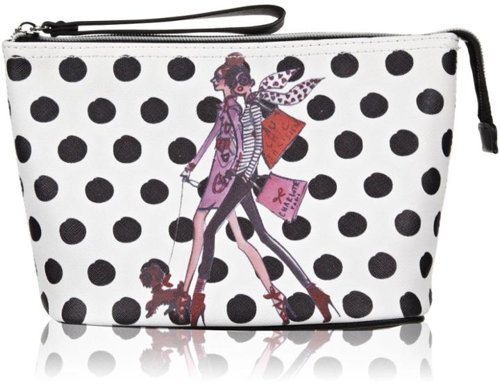 Izak Large Zip Top Cosmetic Bag - Dots