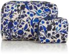 Lesportsac Extra Large Rectangular And Square Cosmetic Combo - Blooming Silhouettes