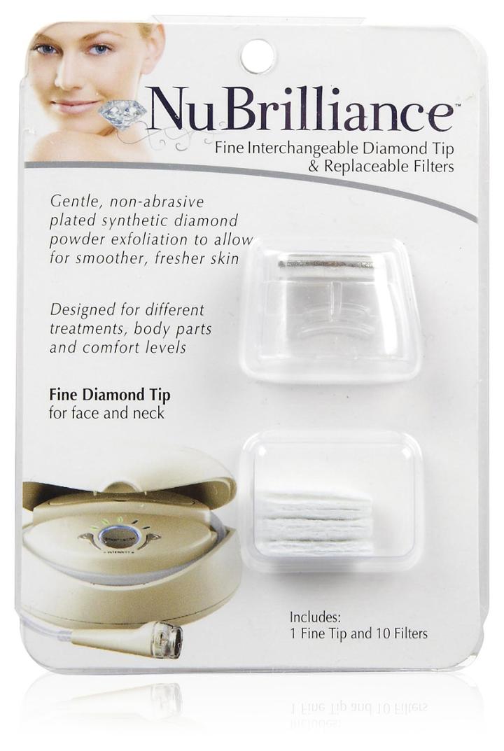 Nubrilliance Interchangeable Diamond Tip & Replacement Filters-fine