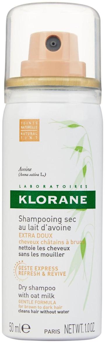 Klorane Dry Shampoo With Oat Milk - Natural Tint (travel Size) - 1 Oz