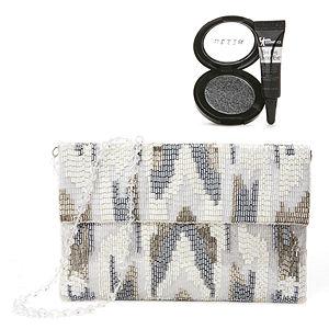 Moyna Bags Envelope Clutch With Beaded Ikat Print ($180 Value!)