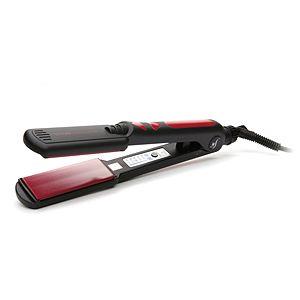 HerStyler Sensu Tourmaline Hair Straightener, 2"", Black with Red, 1 ea