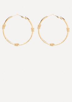 Bebe Wrap Hoop Earrings