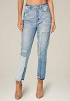 Bebe Blocked High Waist Jeans