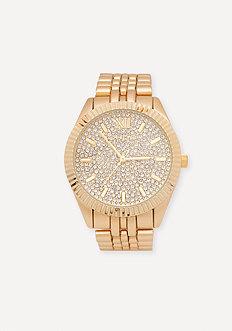 Bebe Coated Link Band Watch