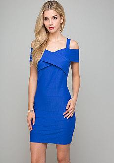 Bebe Crossover Front Dress